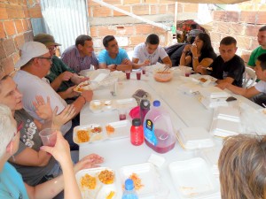 Lunch with leaders in the La Sierra neighborhood. Powerful testimonies!